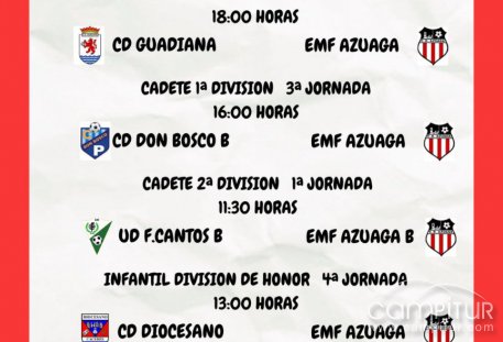 La EMF Azuaga afronta un intenso fin de semana deportivo