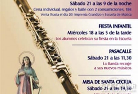 XV Actos Amigos de la Música en Honor a Santa Cecilia en Llerena 